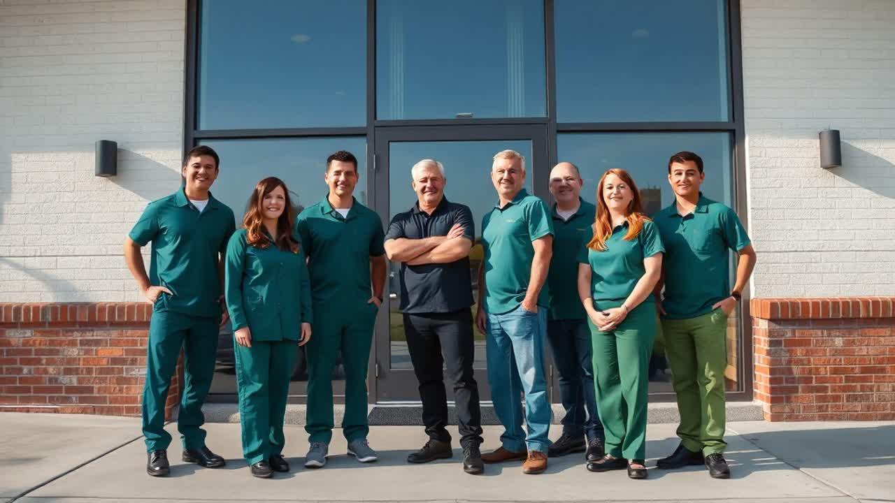 Green Clean Janitorial commercial cleaning team